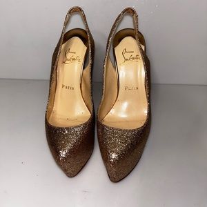 Christian Louboutin Champagne Gold Glitter